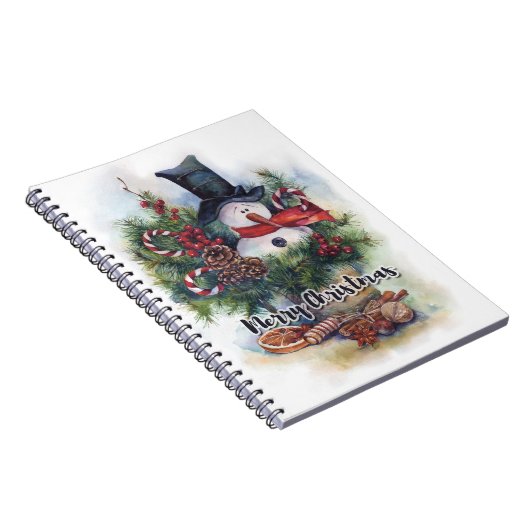 Vrolijk kerstfeest notitieboek (Rechterzijde)