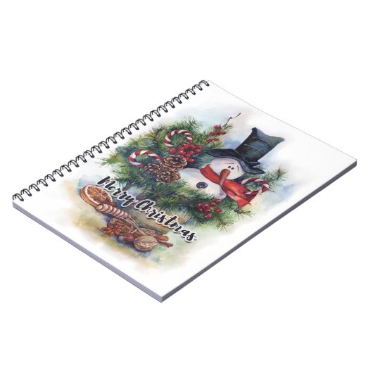 Vrolijk kerstfeest notitieboek (Linkerzijde)