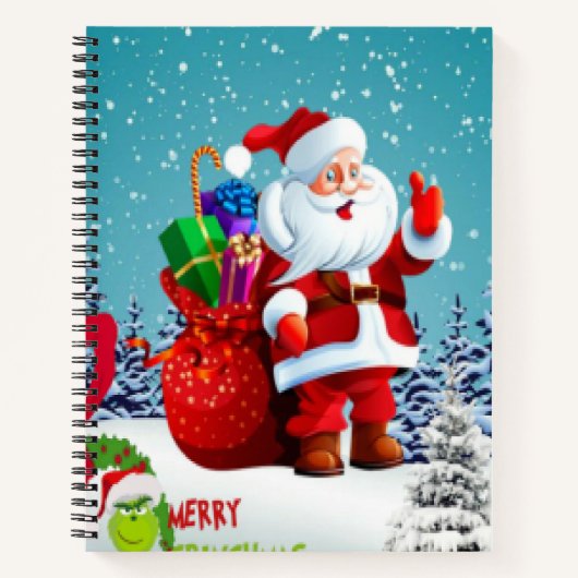 Vrolijk kerstfeest notitieboek (Voorkant)