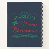 Vrolijk kerstfeest notitieboek (Achterkant)