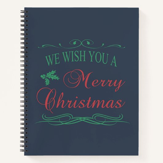 Vrolijk kerstfeest notitieboek (Voorkant)