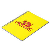 Vrolijk kerstfeest notitieboek (Linkerzijde)