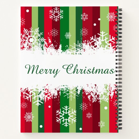 Vrolijk kerstfeest notitieboek (Achterkant)