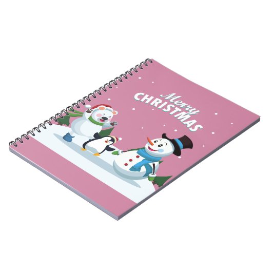 Vrolijk kerstfeest notitieboek (Linkerzijde)