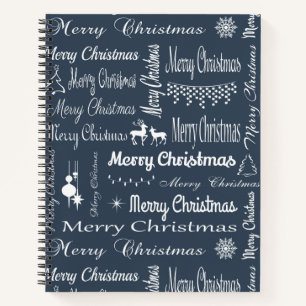 Vrolijk kerstfeest notitieboek