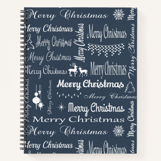 Vrolijk kerstfeest notitieboek (Voorkant)