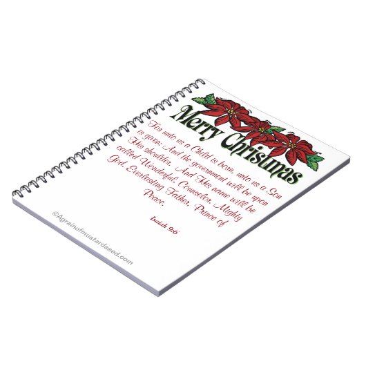 Vrolijk kerstfeest notitieboek (Linkerzijde)