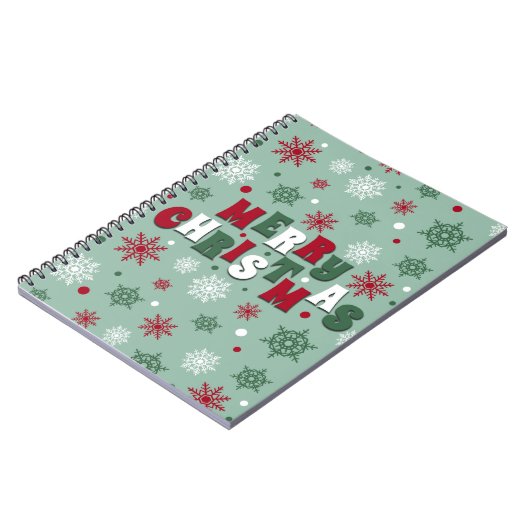 Vrolijk kerstfeest notitieboek (Linkerzijde)