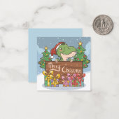 Vrolijk kerstfeest notitiekaartje (Voorkant / Achterkant in situ)