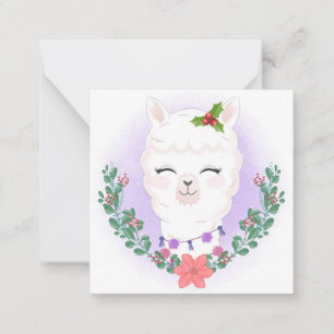 Vrolijk kerstfeest notitiekaartje