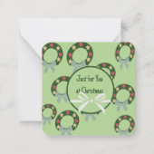 Vrolijk kerstfeest notitiekaartje (Voorkant)