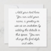 Vrolijk kerstfeest  notitiekaartje (Achterkant)