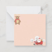 Vrolijk kerstfeest notitiekaartje (Achterkant)