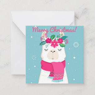 Vrolijk kerstfeest notitiekaartje