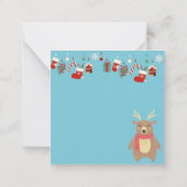 Vrolijk kerstfeest notitiekaartje (Achterkant)