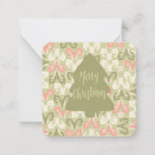 vrolijk kerstfeest: notitiekaartje (Voorkant)