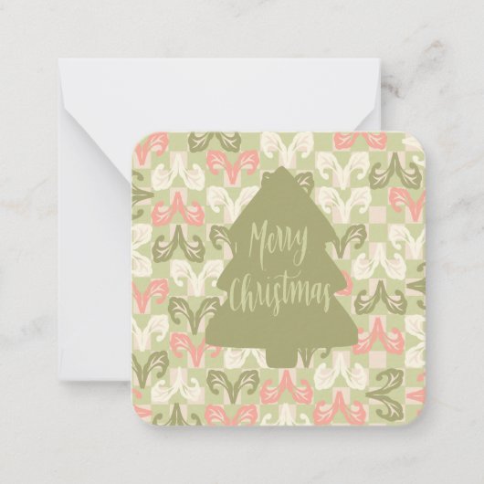 vrolijk kerstfeest: notitiekaartje (Voorkant)