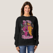 Vrolijk kerstfeest Oegly Sweater Skeleton Santa Gi (Voorkant volledig)
