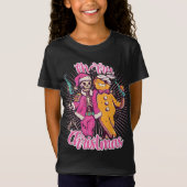 Vrolijk kerstfeest Oegly Sweater Skeleton Santa Gi T-shirt (Voorkant)