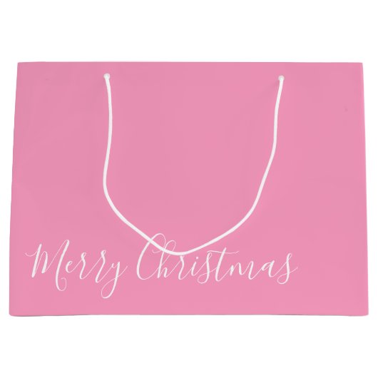 Vrolijk kerstfeest, of doe-het-zelf-bericht, wit e groot cadeauzakje (Voorkant)