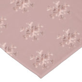 Vrolijk kerstfeest of jouw tekst Roos Gold Snowfla Tafelkleed (Gekanteld)