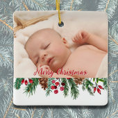 Vrolijk kerstfeest Oma en opa Keepsake Keramisch Ornament