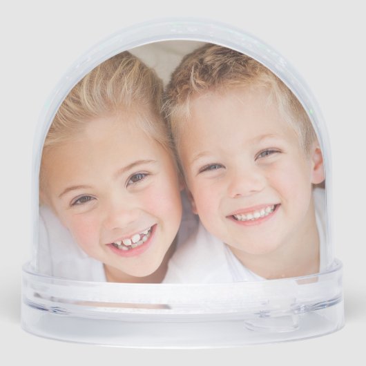 Vrolijk Kerstfeest Oma Foto Sneeuwbol (Achterkant)