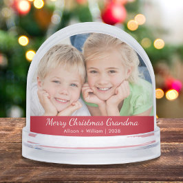 Vrolijk Kerstfeest Oma Foto Sneeuwbol