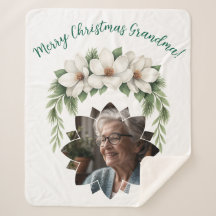Vrolijk Kerstfeest Oma Foto Vakantie Gift