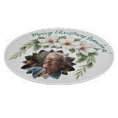 Vrolijk Kerstfeest Oma Foto Vakantie Gift Snijplank (Hoek)