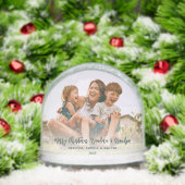 Vrolijk Kerstfeest Oma Foto's Keepsake Sneeuwbol (Kerstmis)