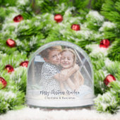 Vrolijk Kerstfeest Oma Kinder Foto Keepsake Custom Sneeuwbol (Kerstmis)