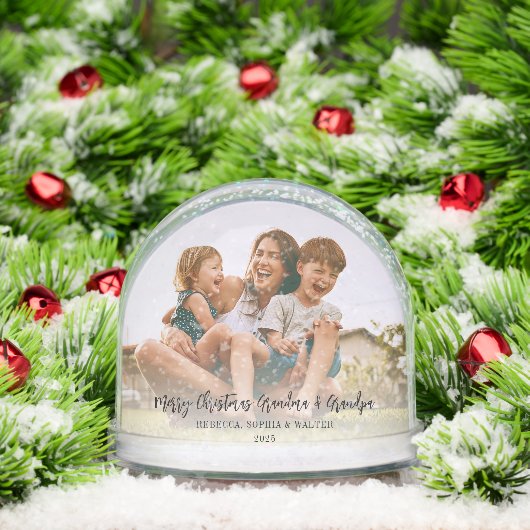 Vrolijk Kerstfeest Oma Opa Foto's Sneeuwbol (Kerstmis)