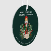 Vrolijk Kerstfeest Oma Opa Notenkraker Foto Ornament (voorkant)