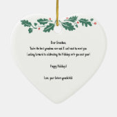 Vrolijk kerstfeest oma Zwangerschap Ultrageluid Keramisch Ornament (Achterkant)