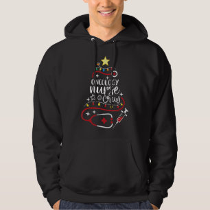 Vrolijk kerstfeest Oncoloog Nursing Gift Oncology  Hoodie