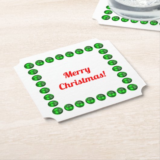 Vrolijk kerstfeest Onderzetters (Gekanteld)