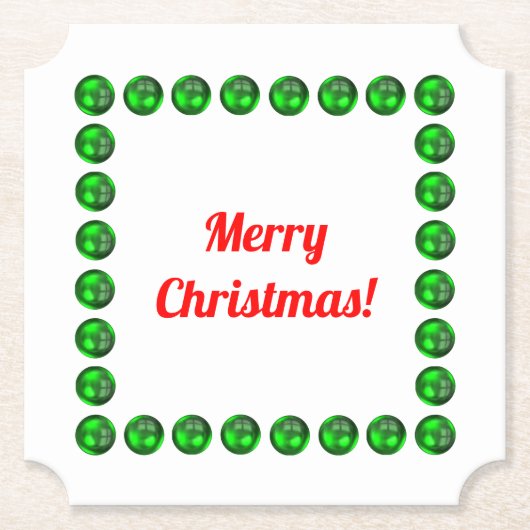 Vrolijk kerstfeest Onderzetters (Voorkant)