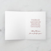 Vrolijk kerstfeest - Ons huis aan u Feestdagen Kaart (Binnen)