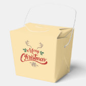 Vrolijk kerstfeest ontwerp | Rood & Groen Bedankdoosjes (Voorkant)