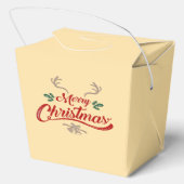 Vrolijk kerstfeest ontwerp | Rood & Groen Bedankdoosjes (Achterkant)