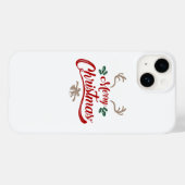 Vrolijk kerstfeest ontwerp | Rood & Groen Case-Mate iPhone Case (Achterkant (horizontaal))