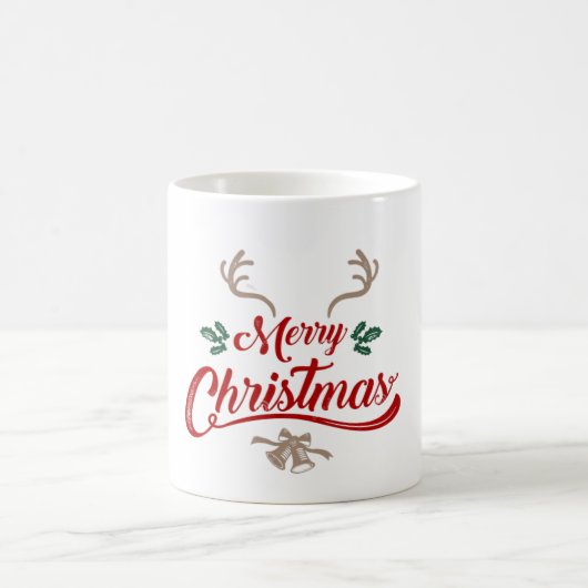 Vrolijk kerstfeest ontwerp | Rood & Groen Koffiemok (Center)