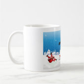 Vrolijk kerstfeest ontworpen mok (Links)
