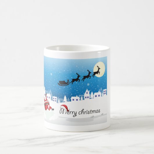 Vrolijk kerstfeest ontworpen mok (Center)
