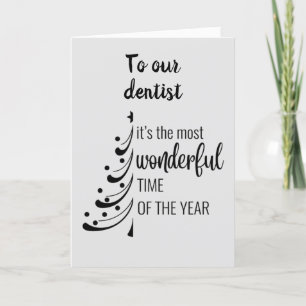 VROLIJK KERSTFEEST ** ONZE FAVORIETE TANDARTS" FEESTDAGEN KAART