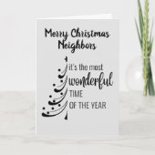 VROLIJK KERSTFEEST **ONZE GEWELDIGE BUREN** FEESTDAGEN KAART (Voorkant)