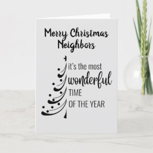 VROLIJK KERSTFEEST **ONZE GEWELDIGE BUREN** FEESTDAGEN KAART