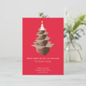 Vrolijk kerstfeest, onze nieuwe verhuisaankondigin feestdagenkaart (Staand voorkant)