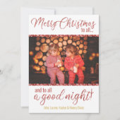 Vrolijk kerstfeest op alle fotokaarten feestdagenkaart (Voorkant)